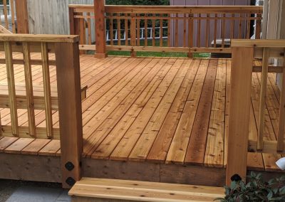 Western Red Cedar Deck - Burlington
