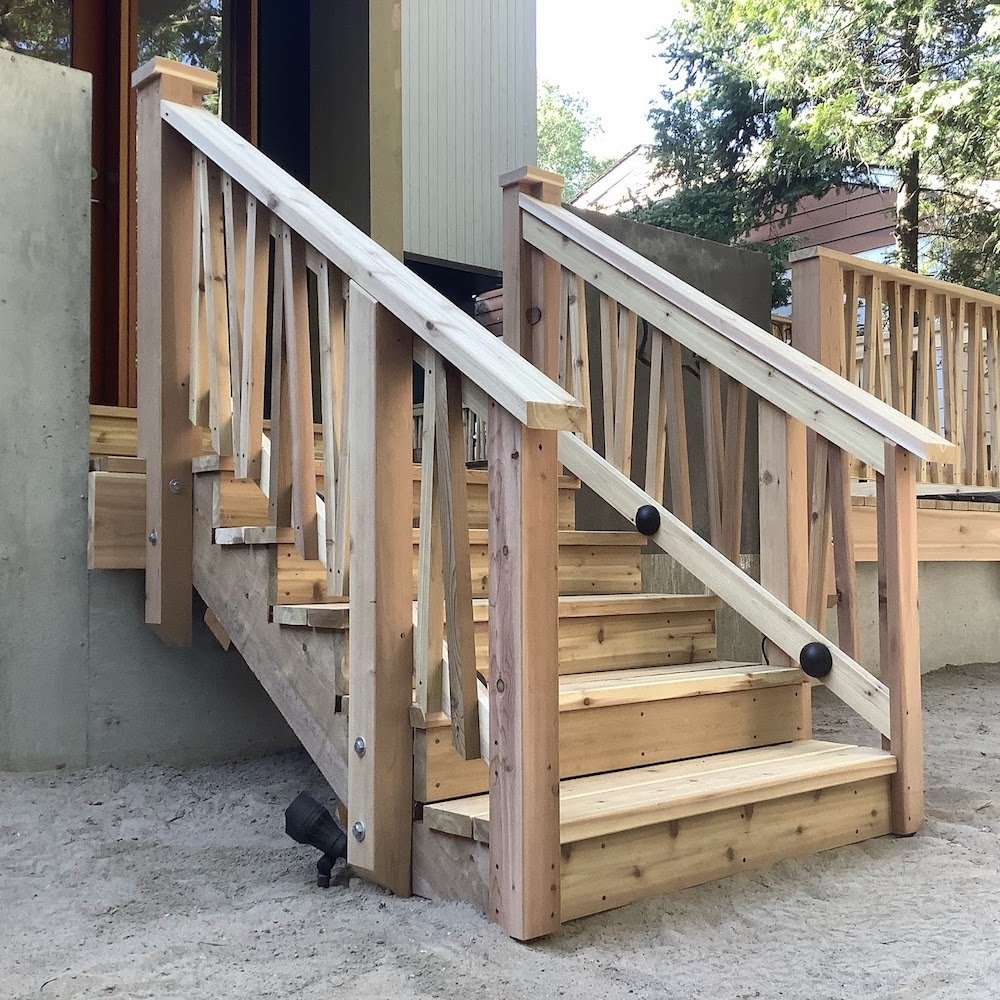 Stairs Cedar Railing